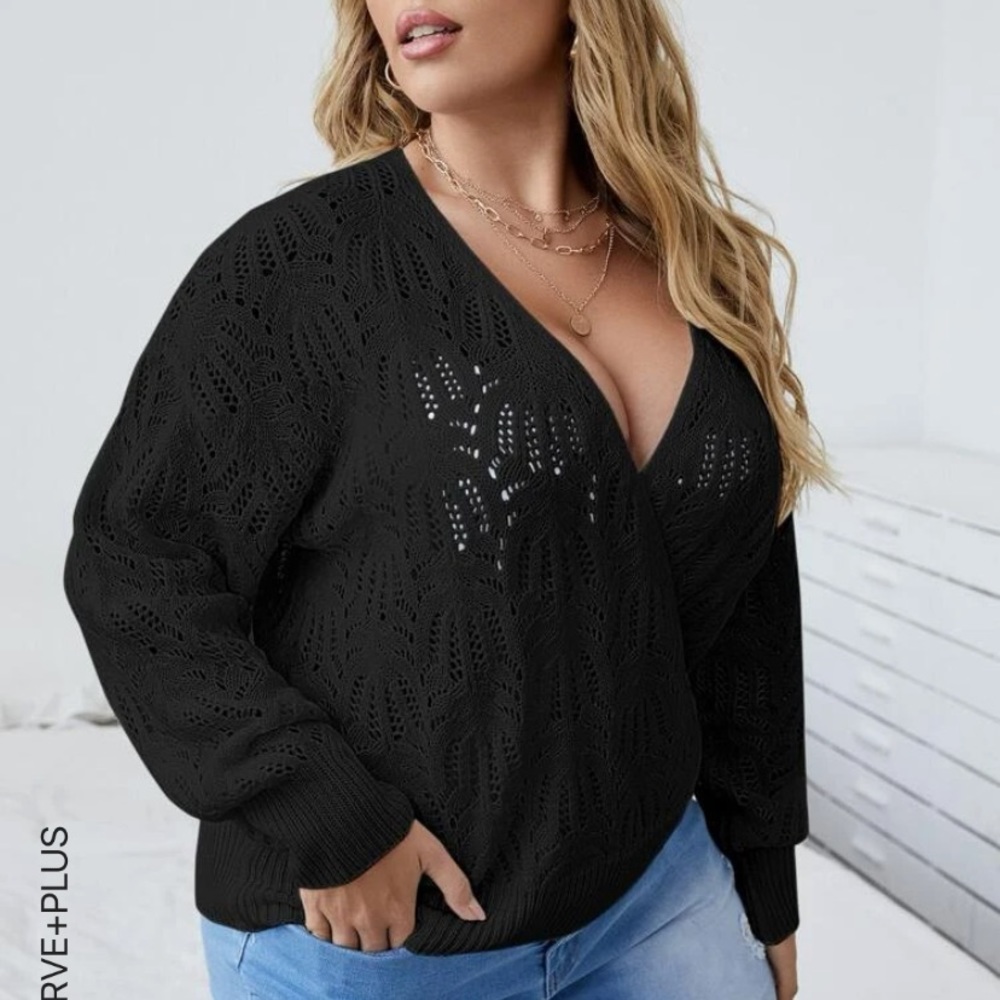 Knit v neck